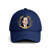 Καπέλο πεντάφυλλο με μεταλλικό κλείσιμο & γείσο 9 cm | Μπλε, Λευκό & Μαύρο
