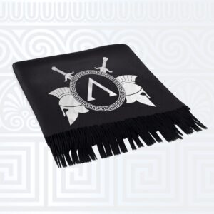 Μαύρο Κασκόλ με Εκτύπωση