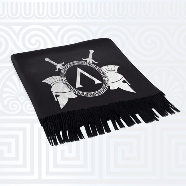 Μαύρο Κασκόλ με Εκτύπωση